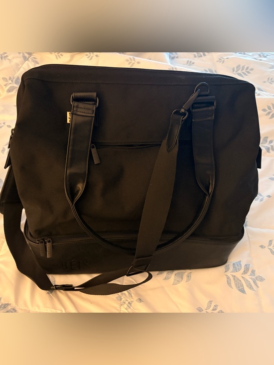 BEIS Handbags - BEIS Black mini weekender Tote with Removable Shoulder Strap